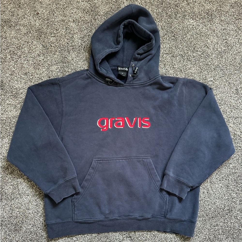 vintage 90s/y2k gravis skateboard hoodie